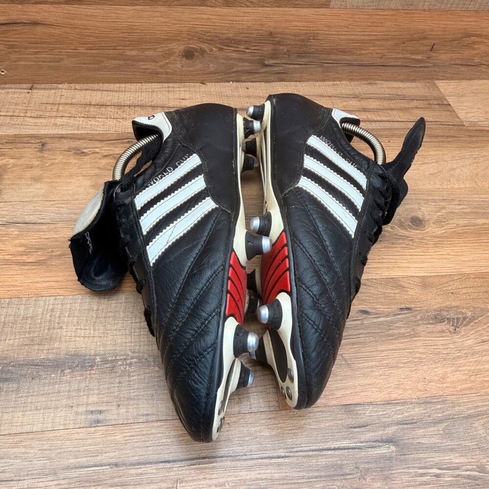Adidas men size 10 black World Cup SG 2009 Germany Football Boots Soccer Cleats - Picture 6 of 10